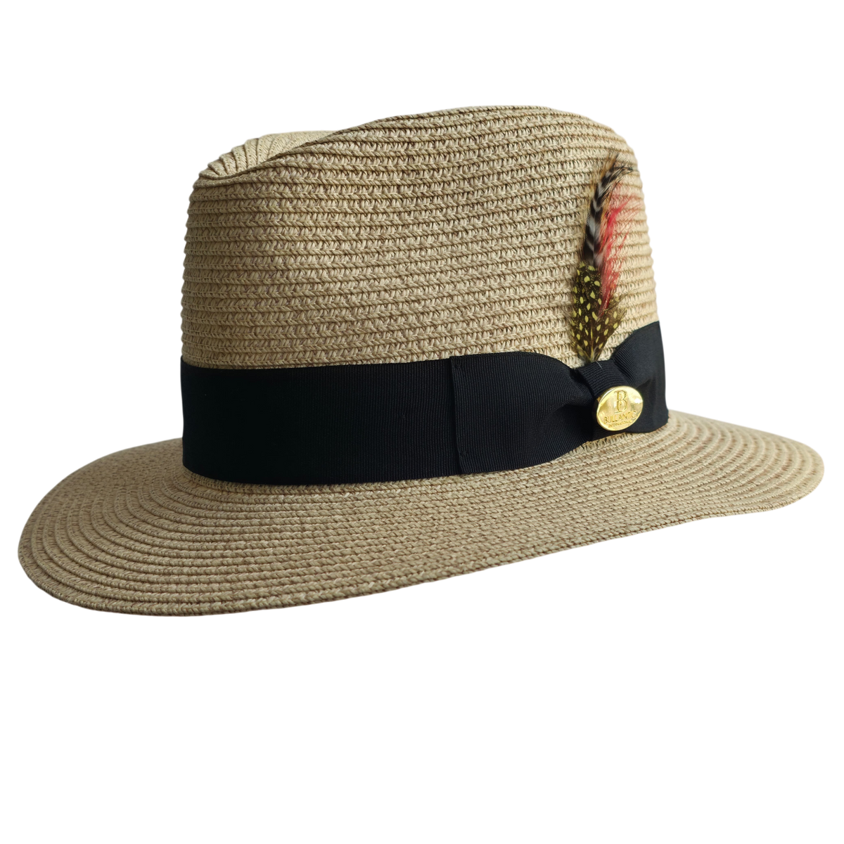 Bullantic Summer Paper Straw Fedora Hat