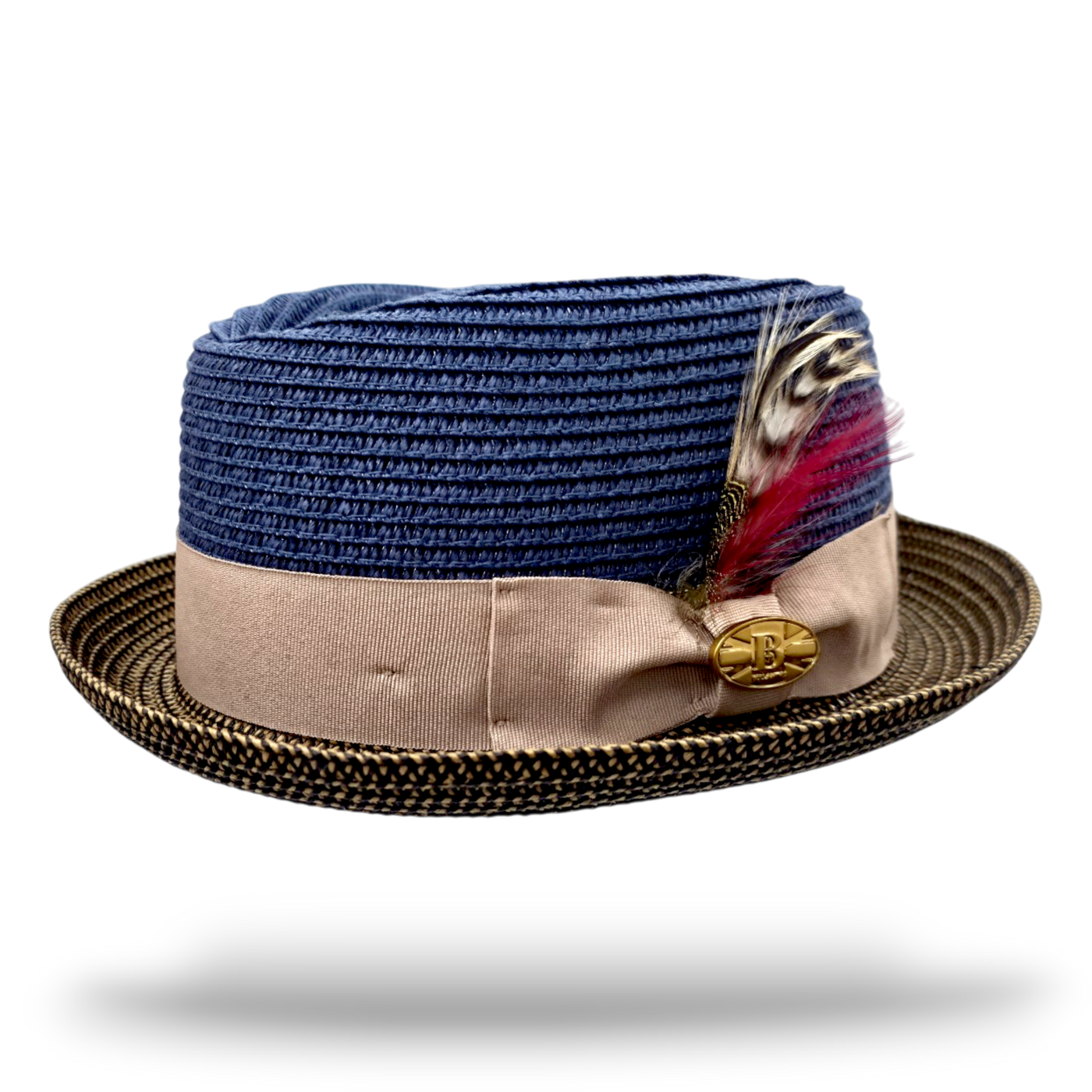 Bullantic Paper Straw Diamond Crown Hat