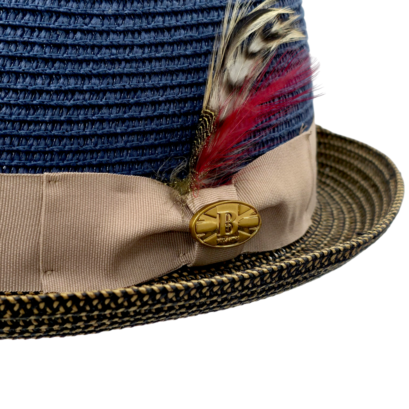Bullantic Paper Straw Diamond Crown Hat