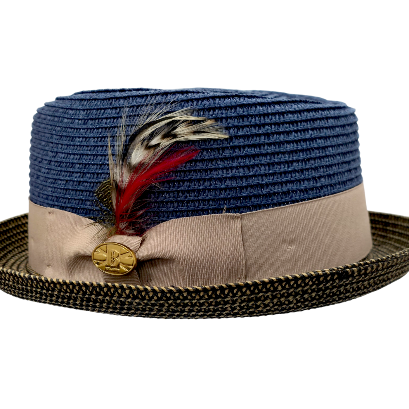 Bullantic Paper Straw Diamond Crown Hat