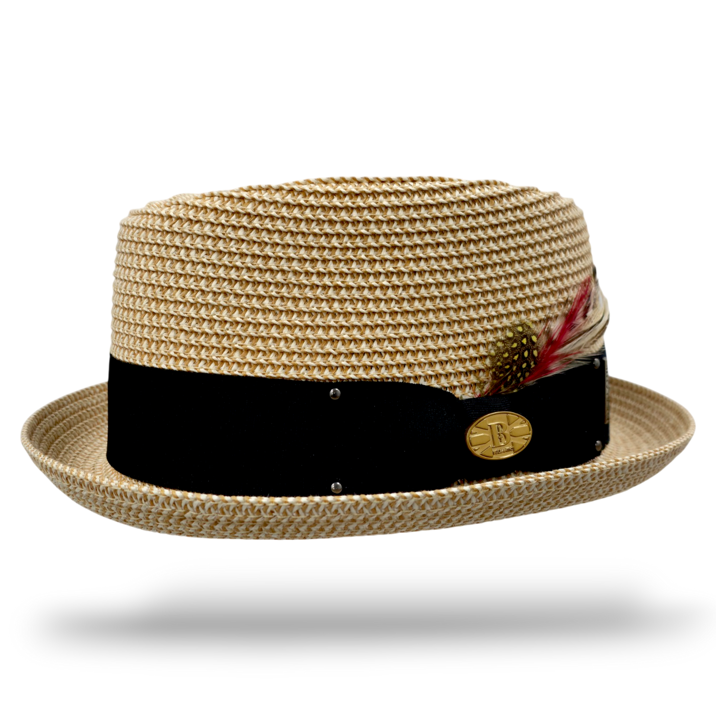 Bullantic Paper Straw Diamond Crown Hat