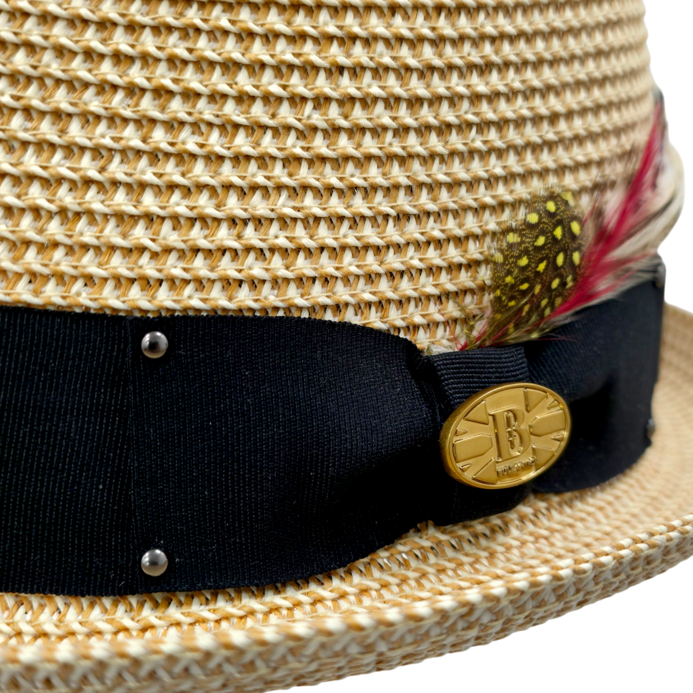 Bullantic Paper Straw Diamond Crown Hat