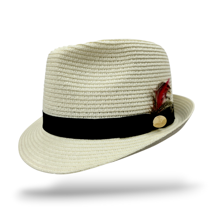 Summer Paper Straw Trilby Hat