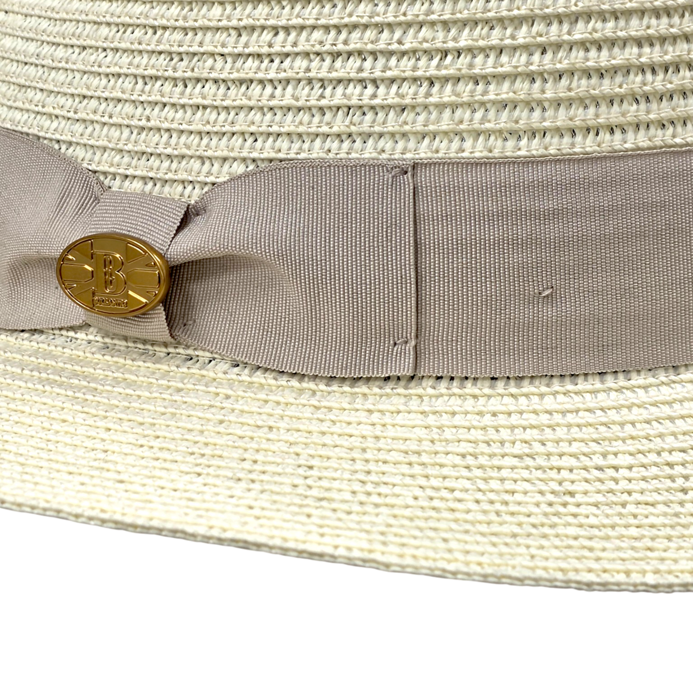Bullantic Straw Fedora Hat With Band