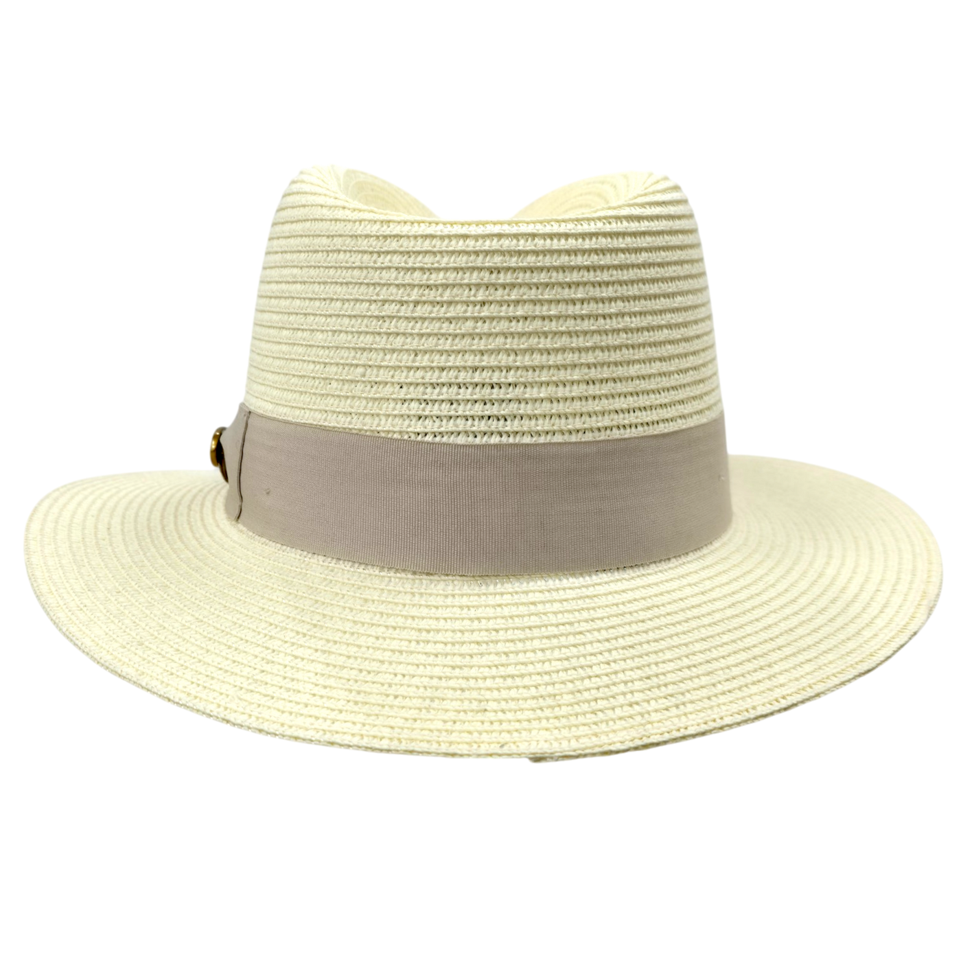 Bullantic Straw Fedora Hat With Band