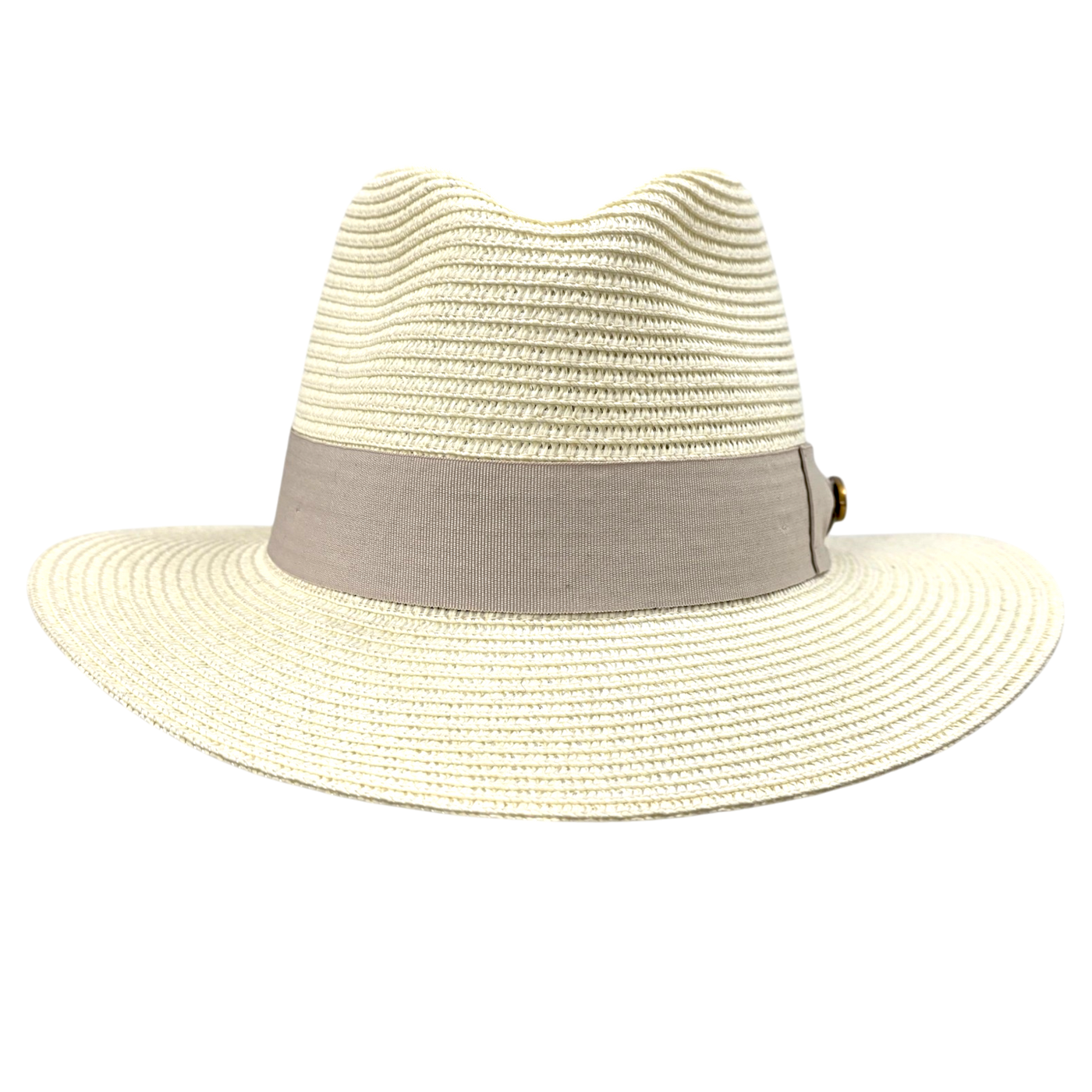 Bullantic Straw Fedora Hat With Band