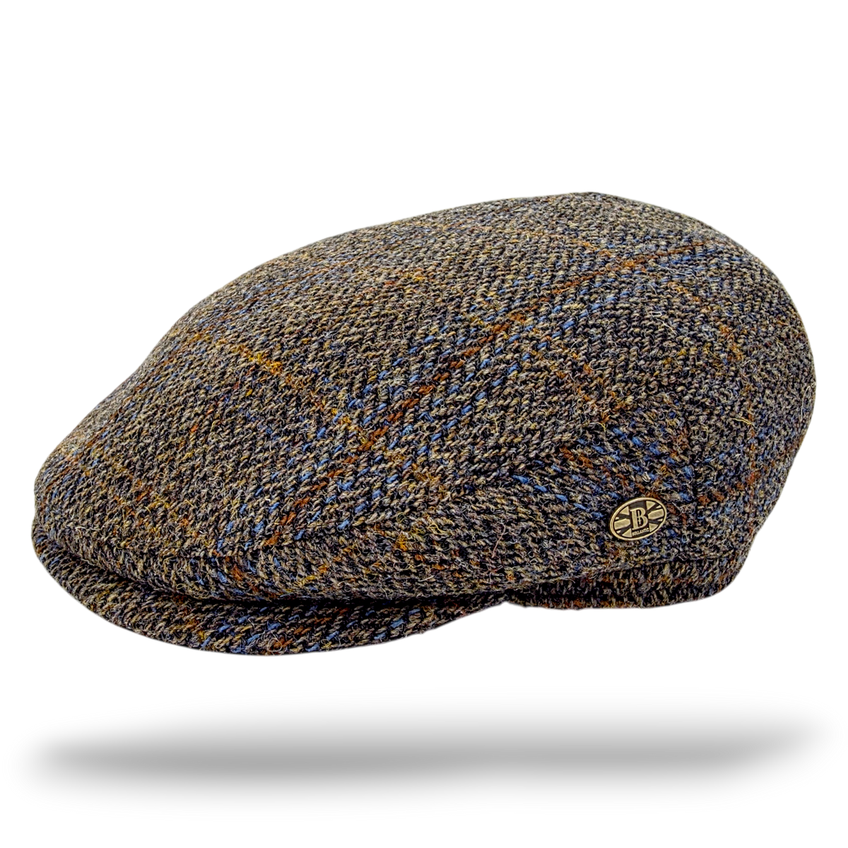 Lewis Harris Tweed Flat Cap – Green