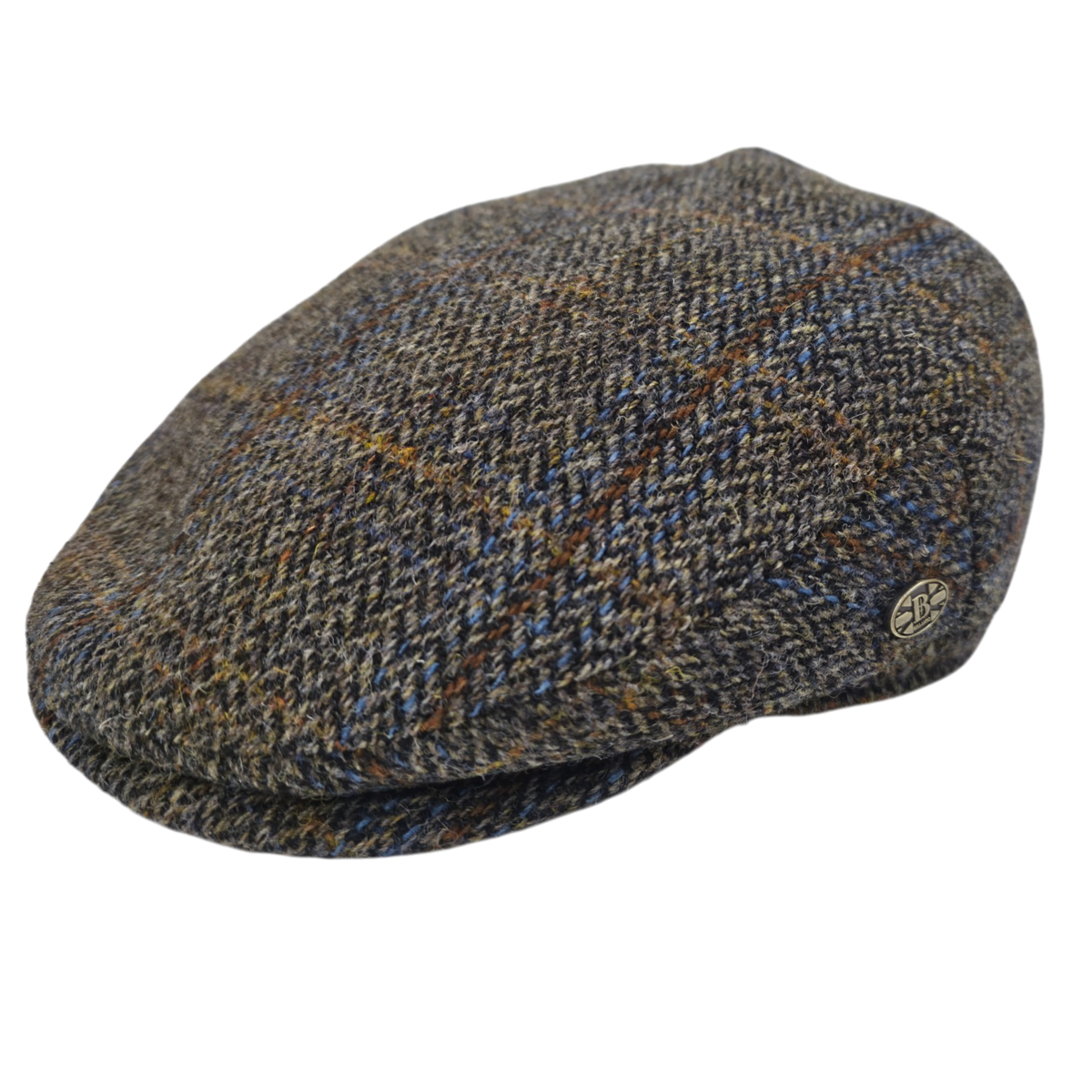Lewis Harris Tweed Flat Cap – Green