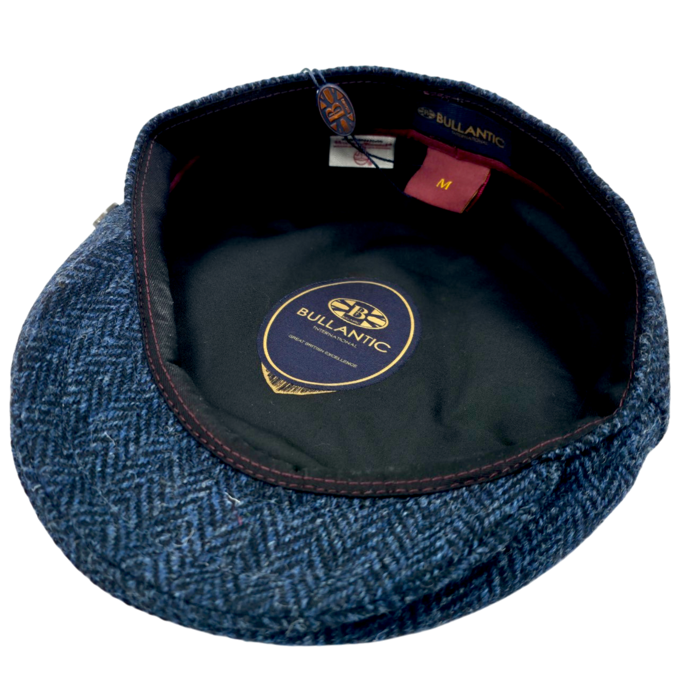 Harris Tweed Herringbone Wool Flat Cap