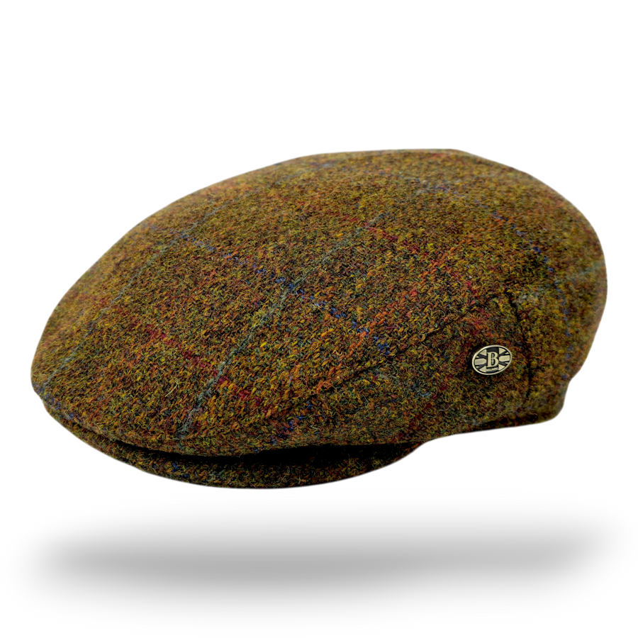 Barra Harris Tweed Flat Cap – Green