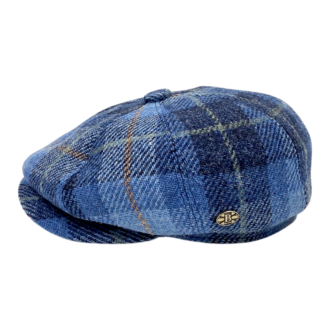 Harris Tweed Wool Newsboy Cap
