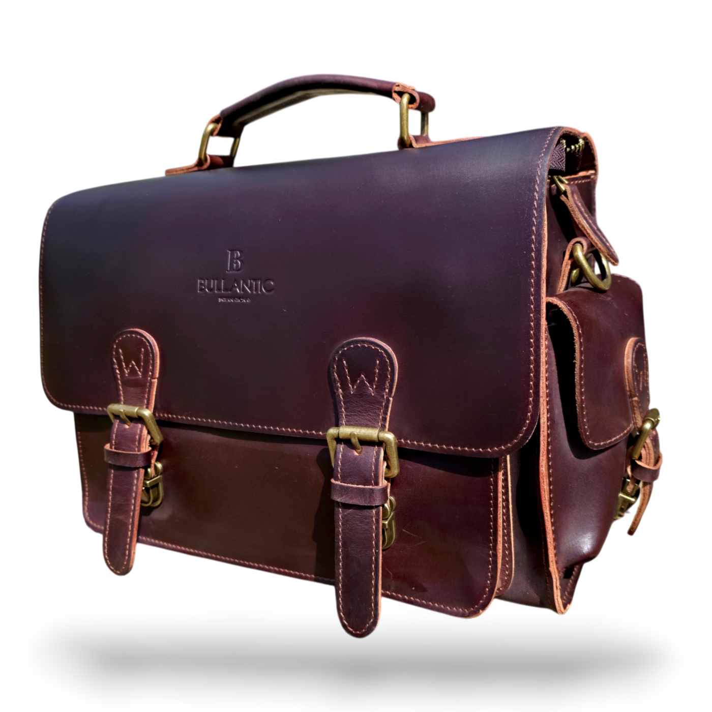 Artisan Satchel — Men's Vintage Crazy Horse Leather Briefcase