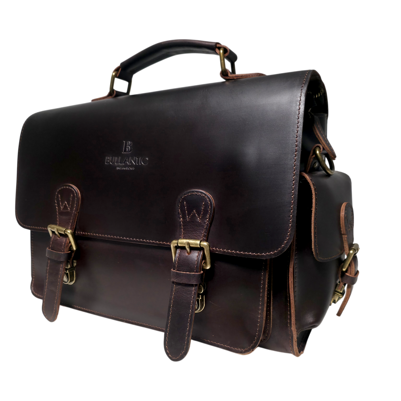 Artisan Satchel — Men's Vintage Crazy Horse Leather Briefcase