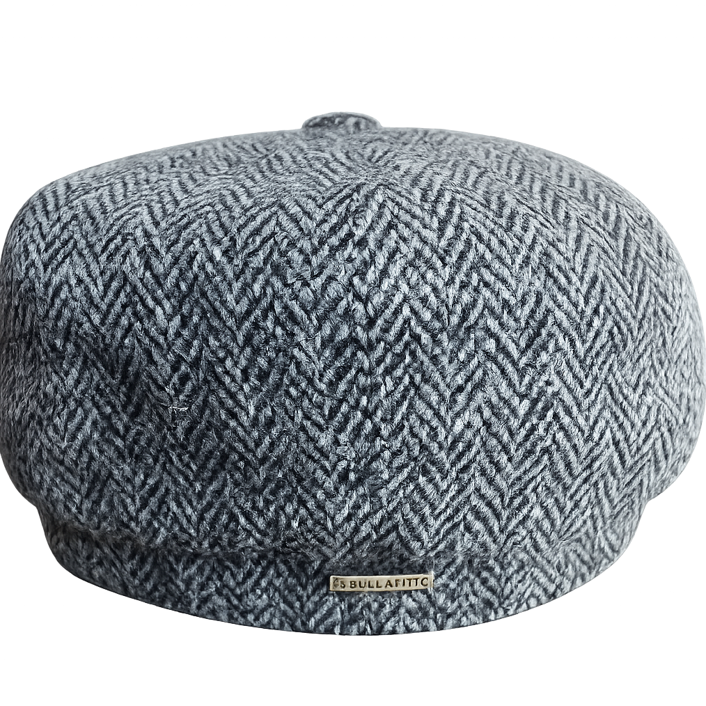 Harris Tweed Wool Herringbone Newsboy Cap