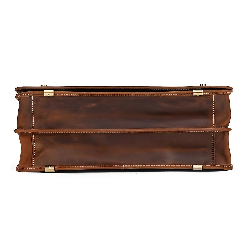 Bullantic Leather Briefcase 15 Laptop Bag Large Capacity