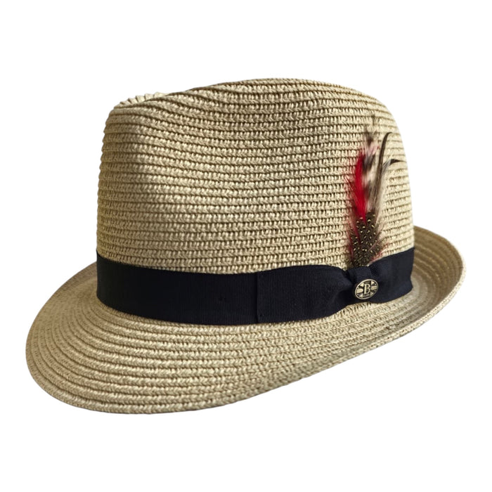 Summer Paper Straw Trilby Hat
