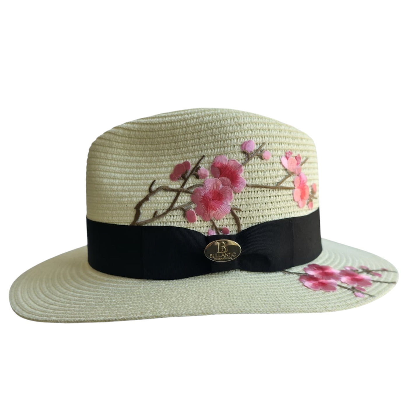 Bullantic Summer Limited Edition Flower Paper Straw Fedora Hat