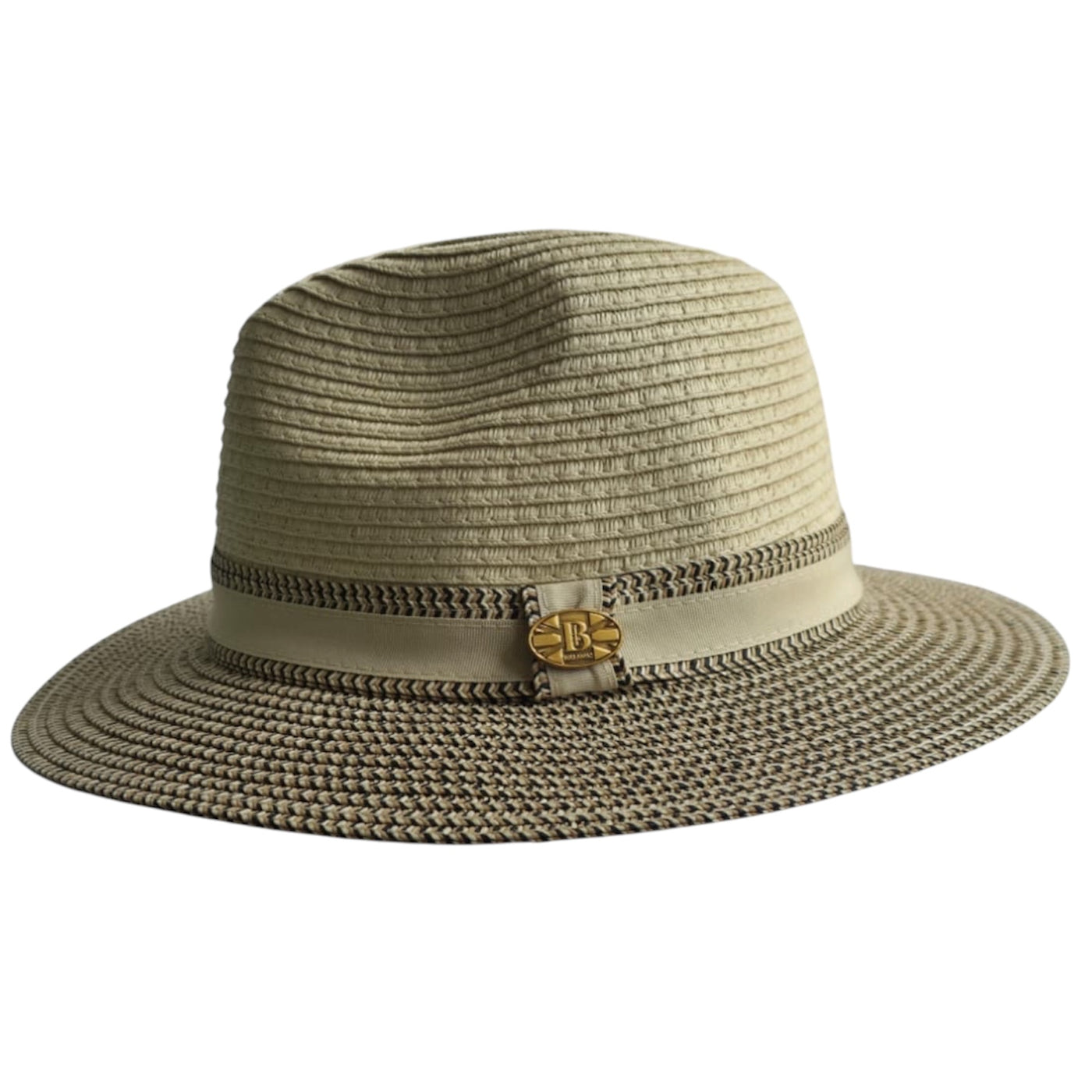 Special Edition Two-Tone Paper Straw Summer Fedora Hat