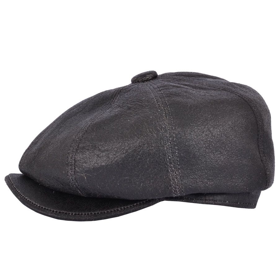 Premium Sheep skin Gladwin Bond Newsboy Leather Cap