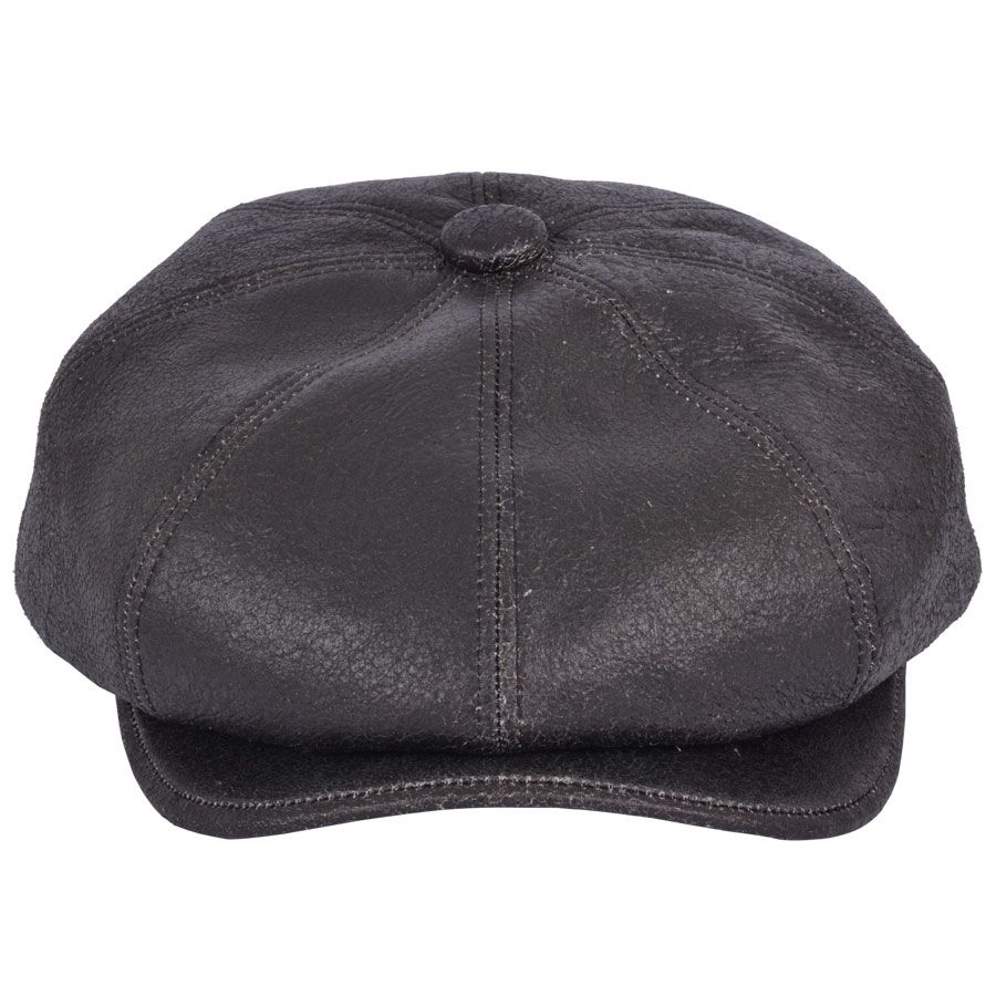 Premium Sheep skin Gladwin Bond Newsboy Leather Cap