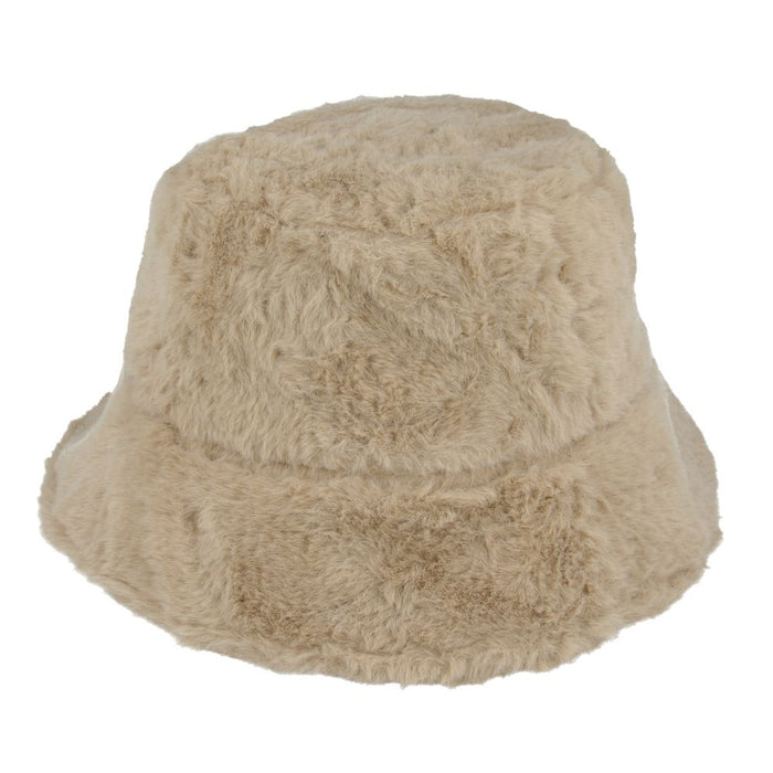 Maz Fluffy Faux Fur Bucket Hat