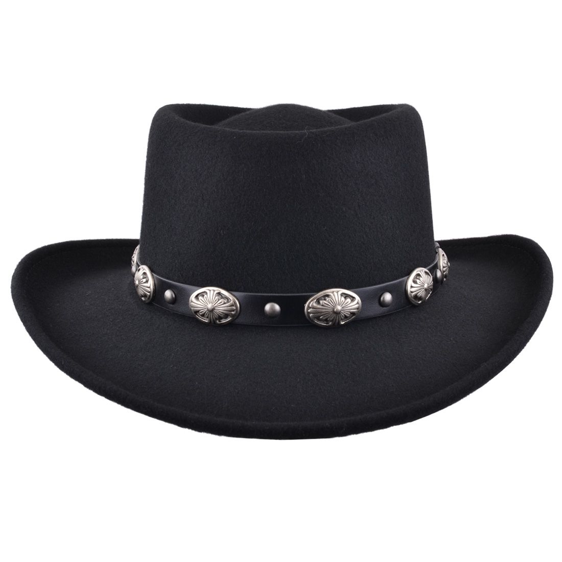 Premium Bullantic Crushable Wool Felt Gambler Hat With Buckle Band