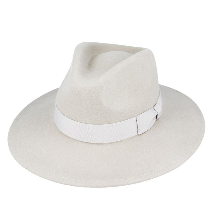 Wide Brim Wool Crushable Fedora Hat