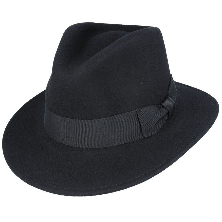 Wool Felt Crushable Fedora Hat