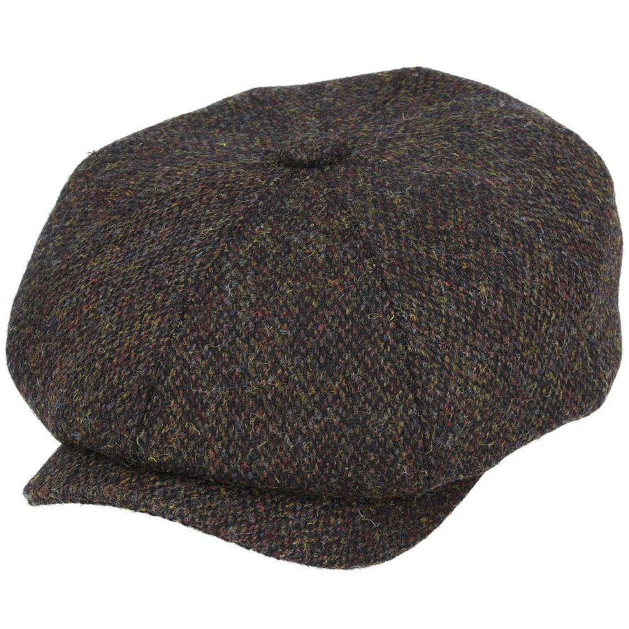 Uig Harris Tweed Newsboy Cap – Green