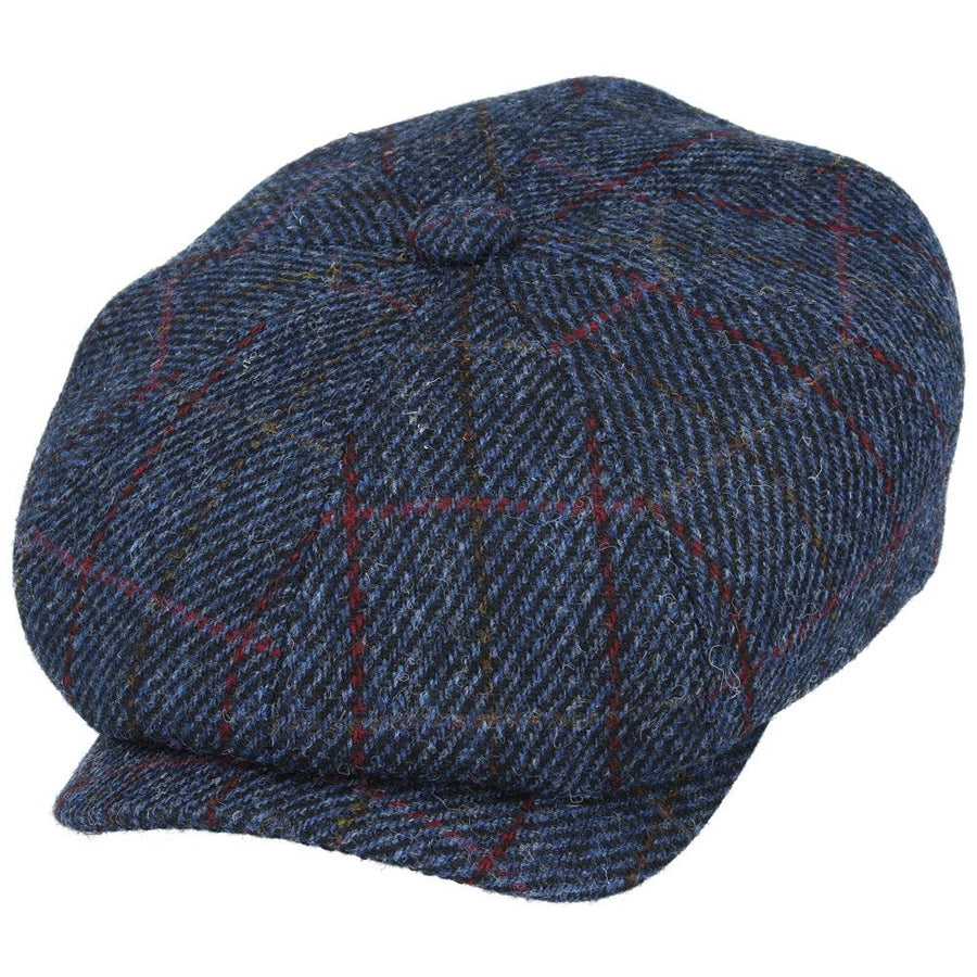 Stornoway Harris Tweed Newsboy Cap – Navy