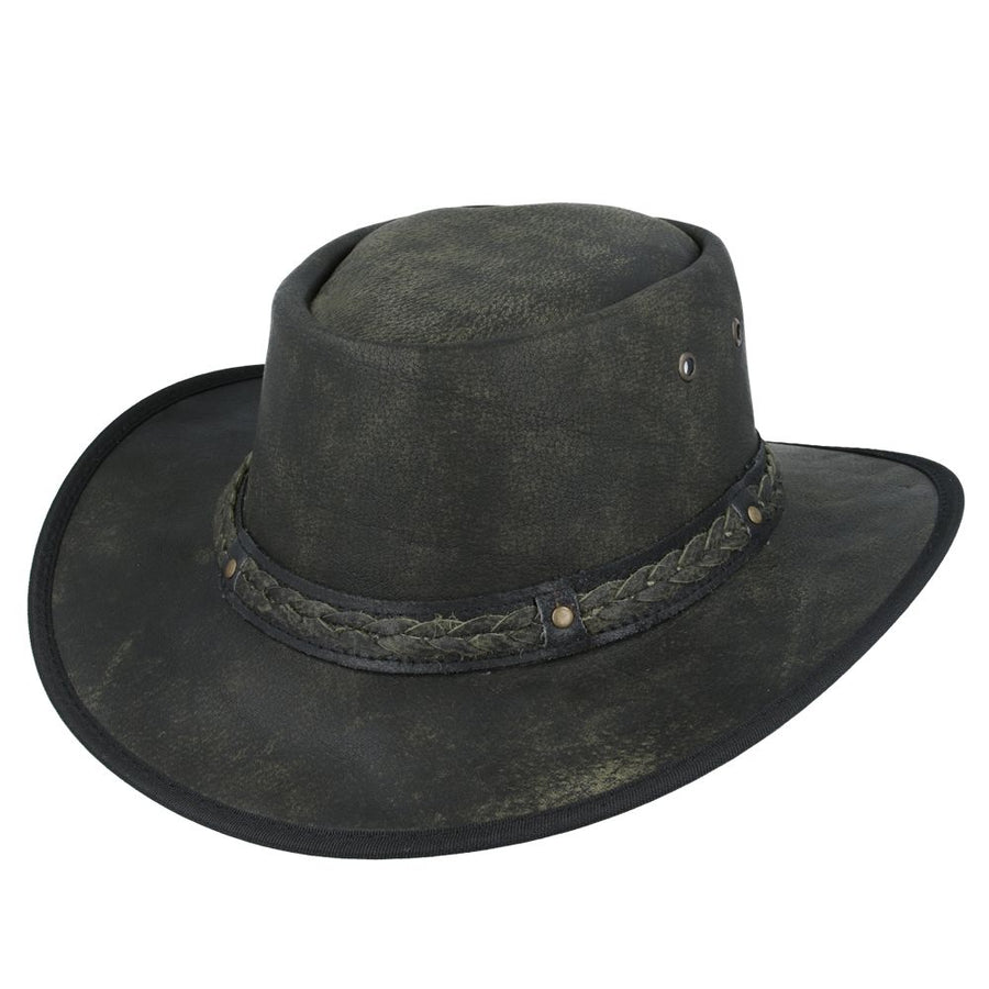 Gladwin Bond Waxed Aussie Bush Style Western Outback Leather Cowboy Hats