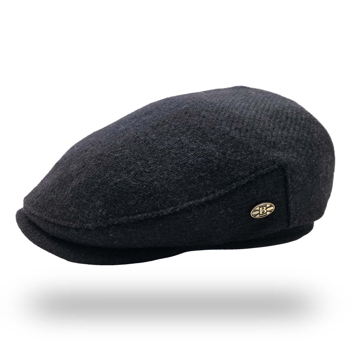 Midnight Navy Harris Tweed Flat Cap